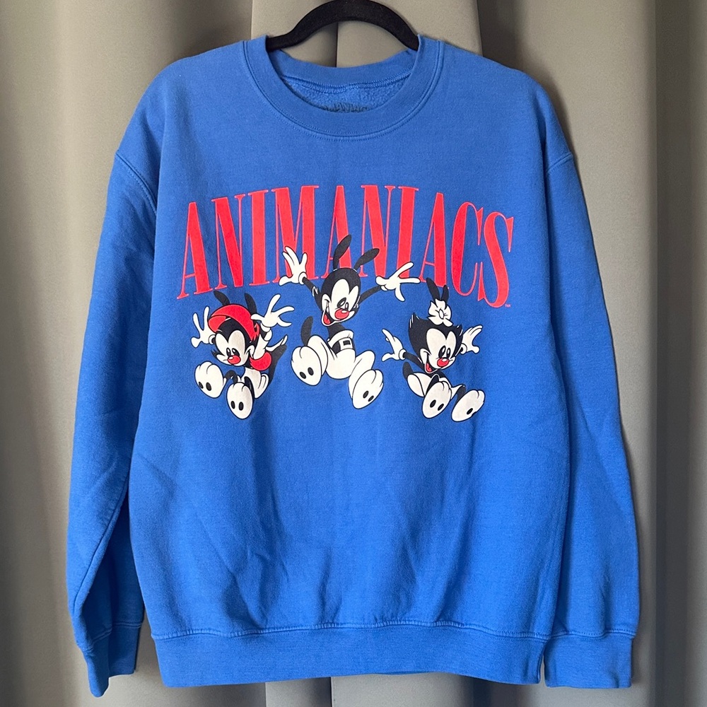 Women's Blue Animaniacs Crew Neck Sweater